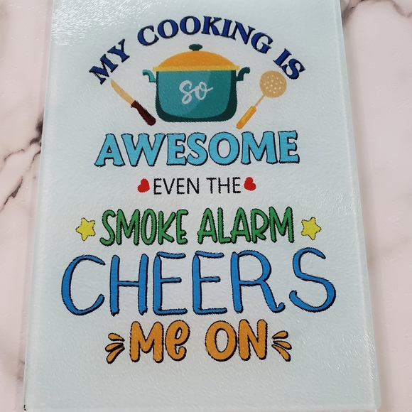 My cooking is so awesome Glass Cutting Board - Picture 5 of 7